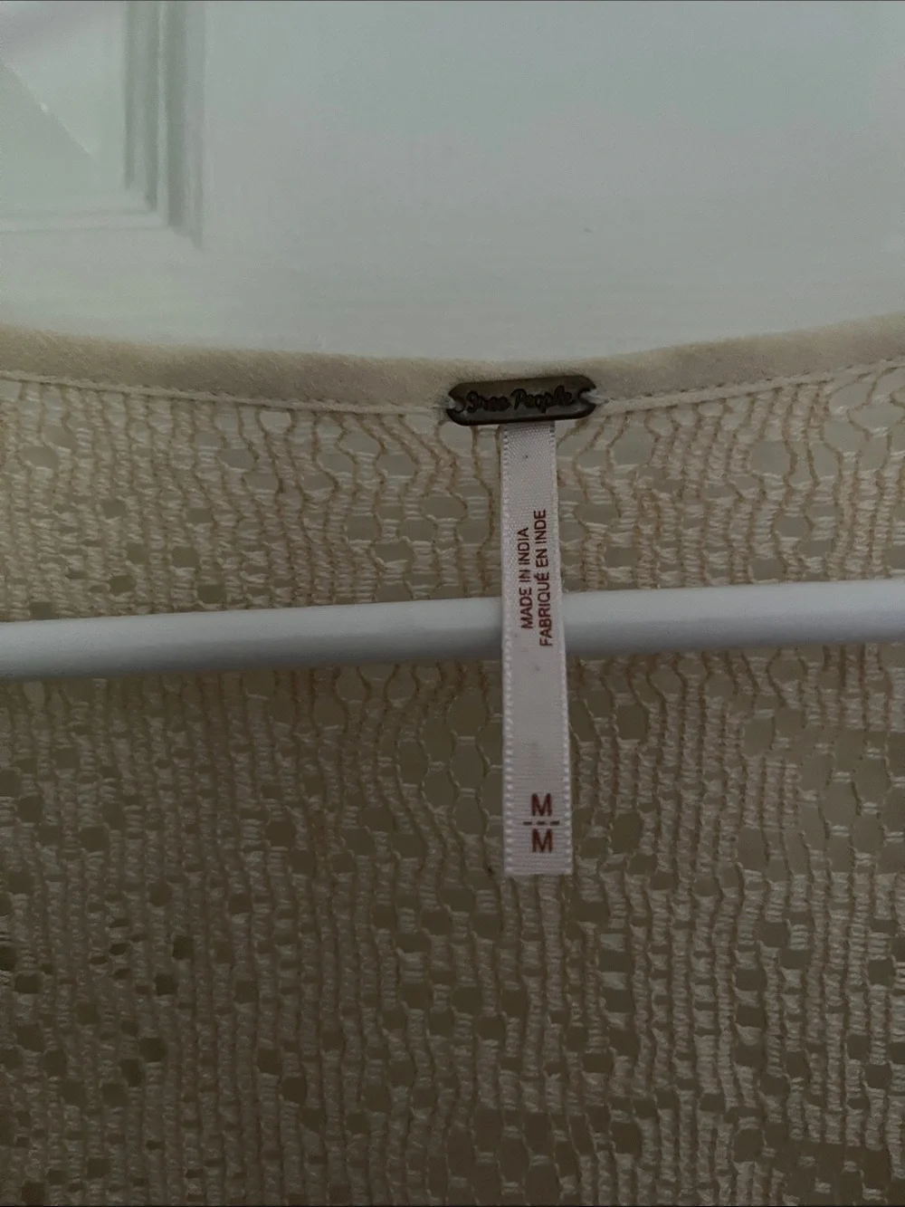 Free People Lace Sequin Trim Bell Sleeve Dress